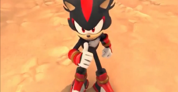 Footage of Shadow the Hedgehog in Sonic Boom